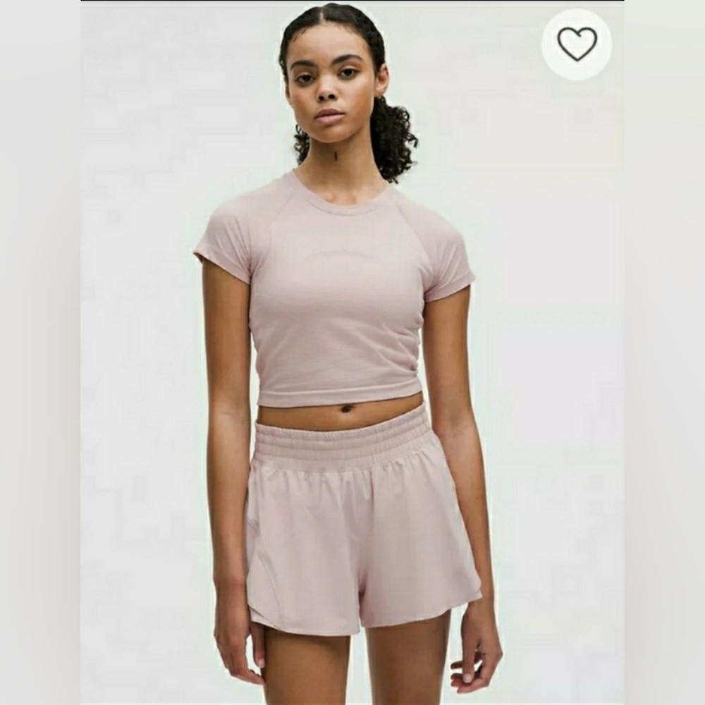 NWT Lululemon Swiftly Tech Cropped Short Sleeve Shirt 2.0